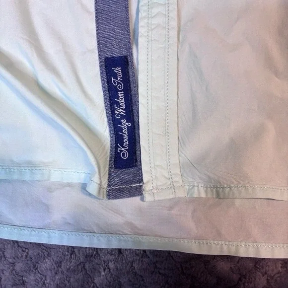 Robert Graham Jeans Mens 2XL Tailored Fit Mint Green Button Down Roll Tab Shirt - Picture 4 of 9